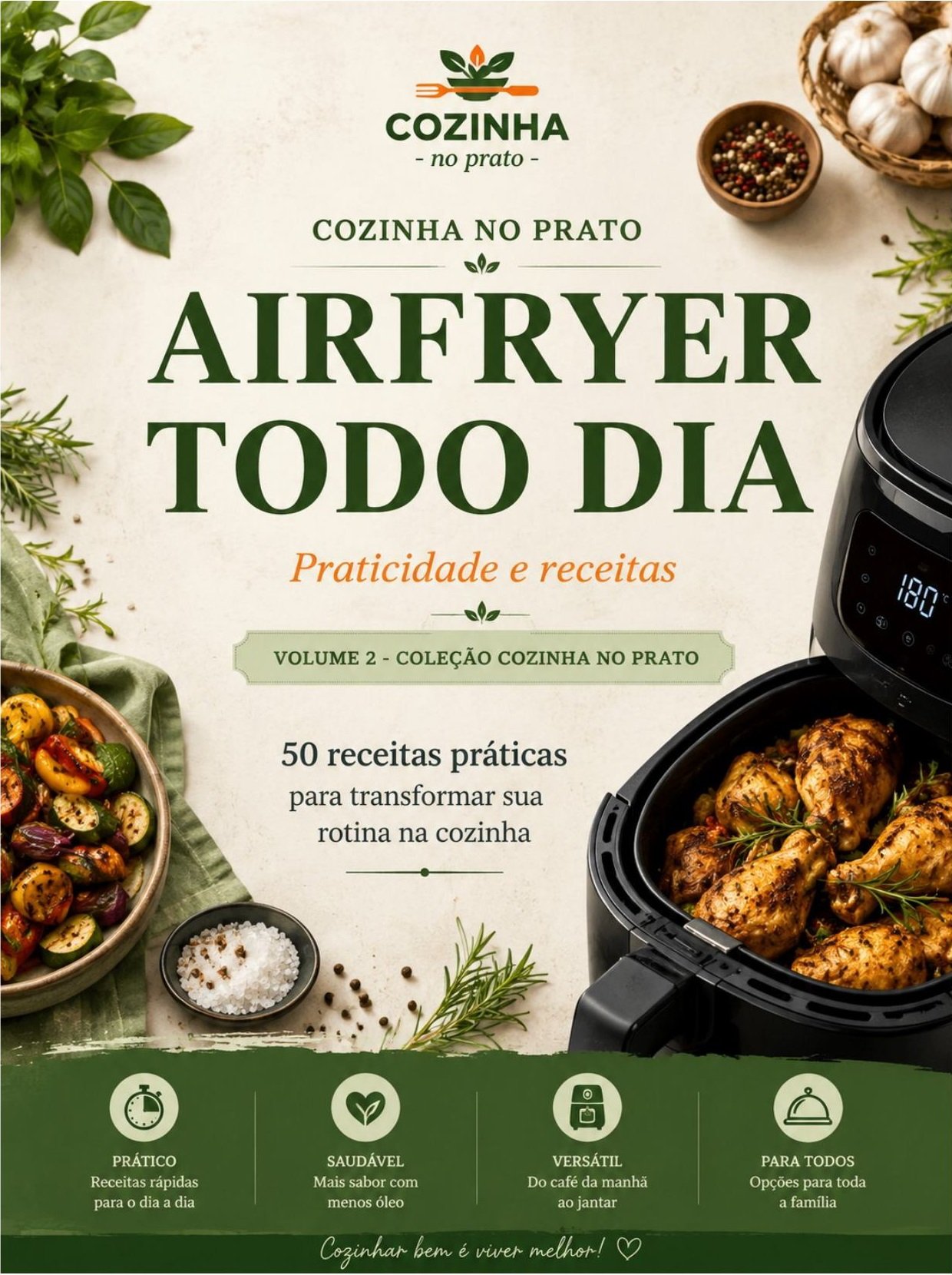 Capa do e-book Airfryer Todo Dia