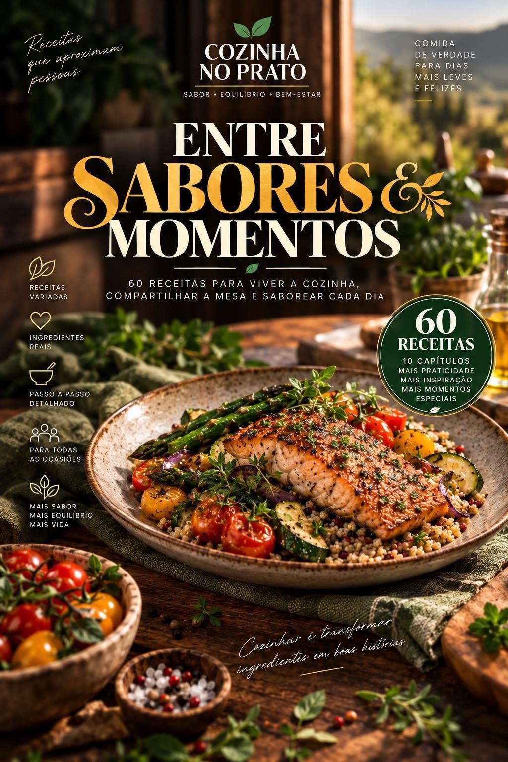 Capa do e-book Entre Sabores e Momentos